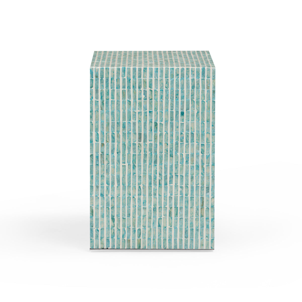 Monroe Blue Capiz Shell Nightstand