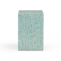 Monroe Blue Capiz Shell Nightstand