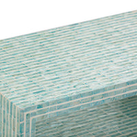 Monroe Blue Capiz Shell Nightstand