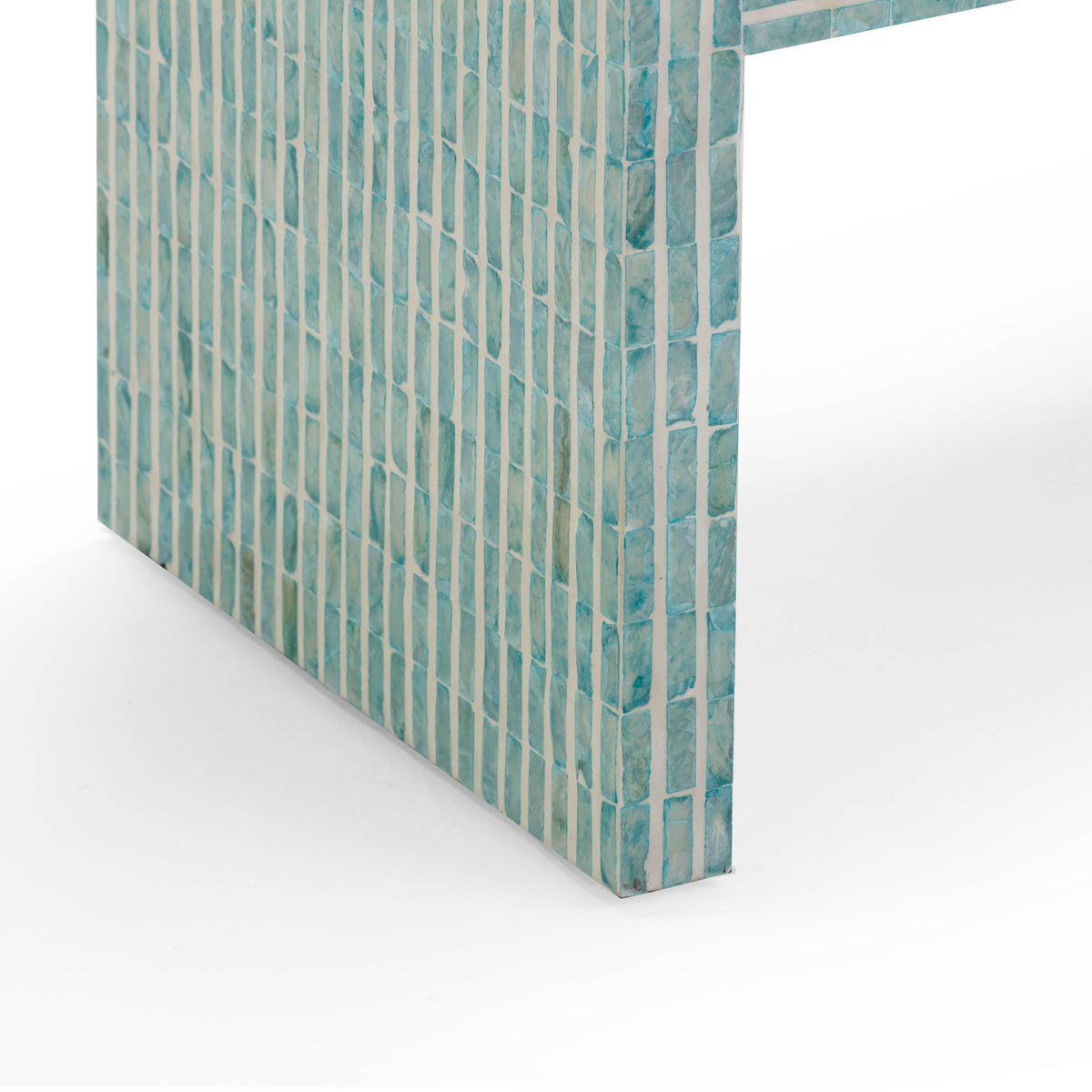 Monroe Blue Capiz Shell Nightstand