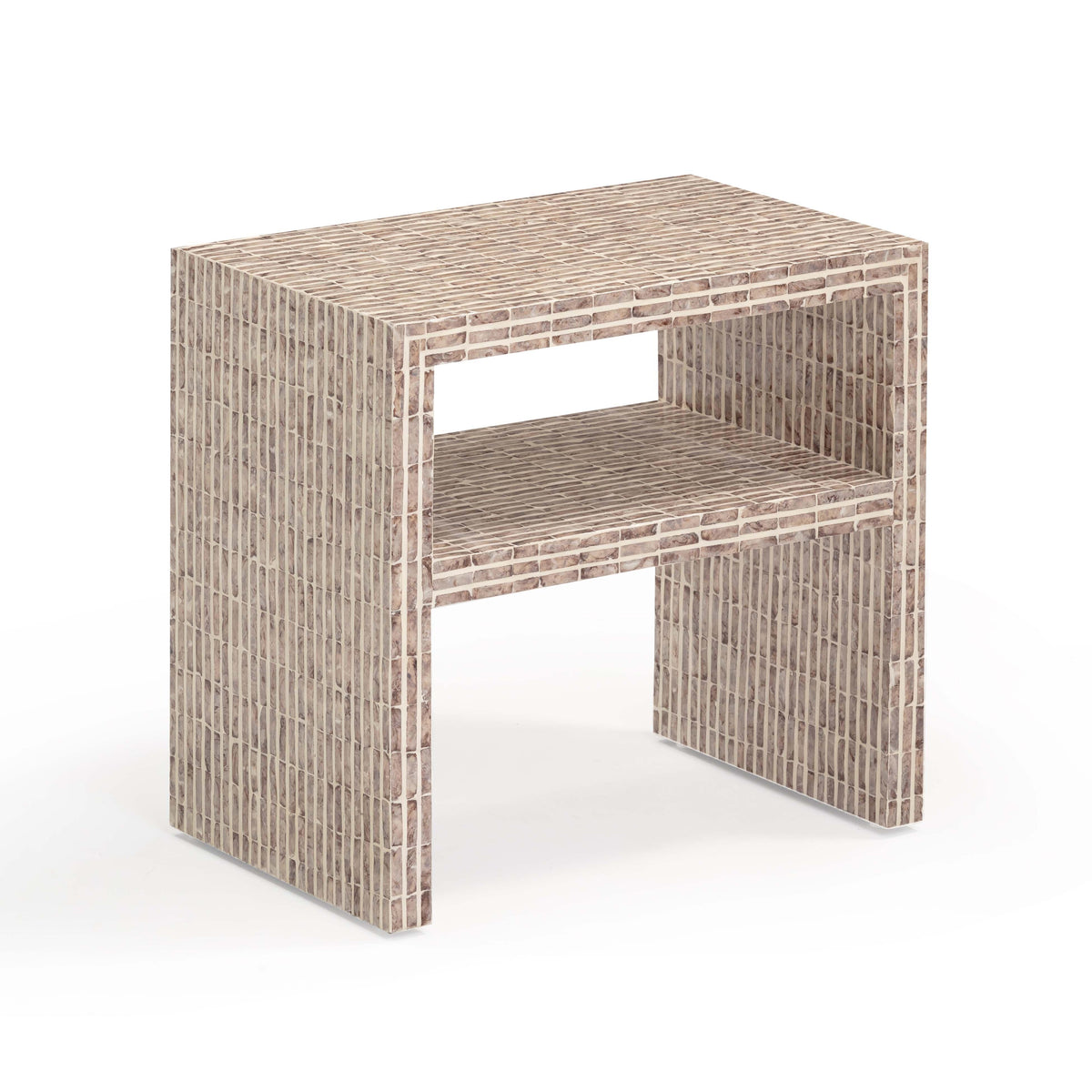 Monroe Lavender Capiz Shell Nightstand