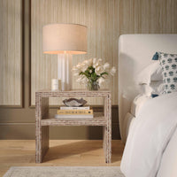 Monroe Lavender Capiz Shell Nightstand