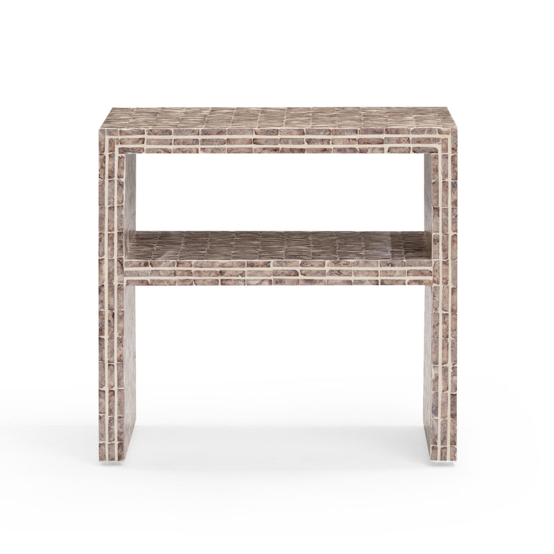 Monroe Lavender Capiz Shell Nightstand