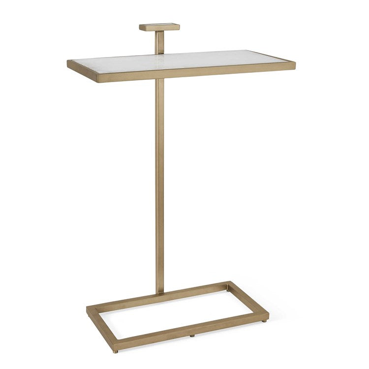 Royale Quartz & Gold Accent Table