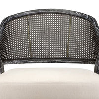 Eden Black & Linen Accent Chair