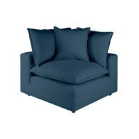 Cali Navy Performance Fabric Modular Corner Chair
