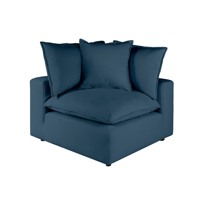 Cali Navy Performance Fabric Modular Corner Chair