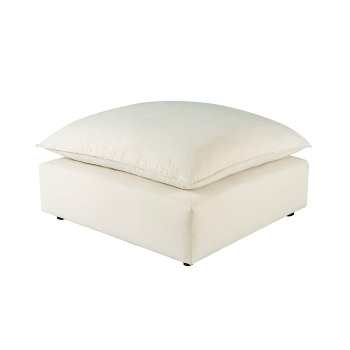 Cali Natural Performance Fabric Ottoman