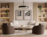 Wexford Rich Chocolate Swivel Accent Chair