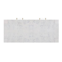 Blythe White Burl Rectangular Desk- Luxury Living Collection