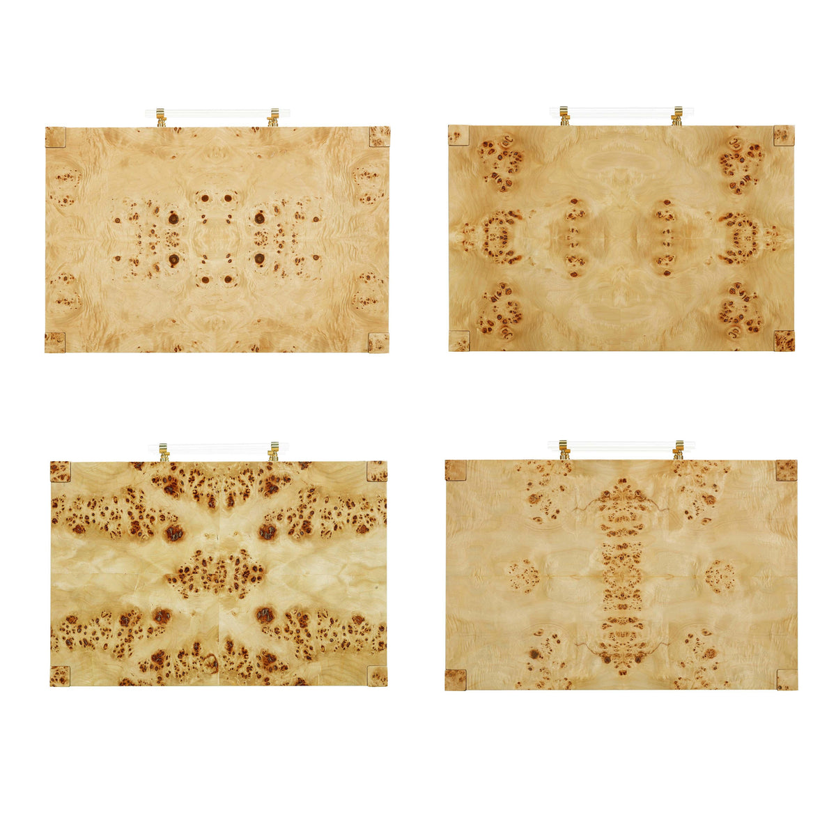 Blythe Natural Burl Nightstand - Luxury Living Collection