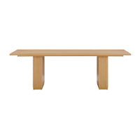 Davion 96" Natural Ash Wood Rectangular Dining Table - Luxury Living Collection