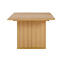 Davion 96" Natural Ash Wood Rectangular Dining Table - Luxury Living Collection