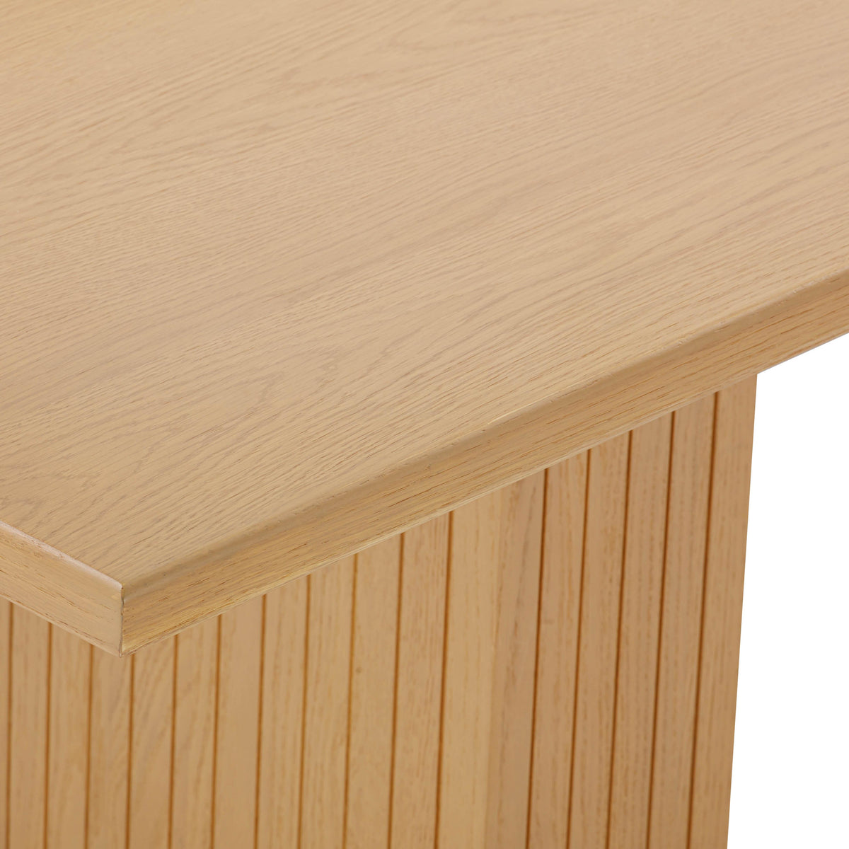 Davion 96" Natural Ash Wood Rectangular Dining Table - Luxury Living Collection