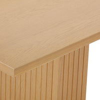 Davion 96" Natural Ash Wood Rectangular Dining Table - Luxury Living Collection