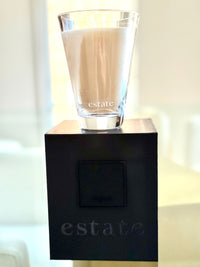Estate Candle - 10.5 oz Clear/Aqua (Set of 4)