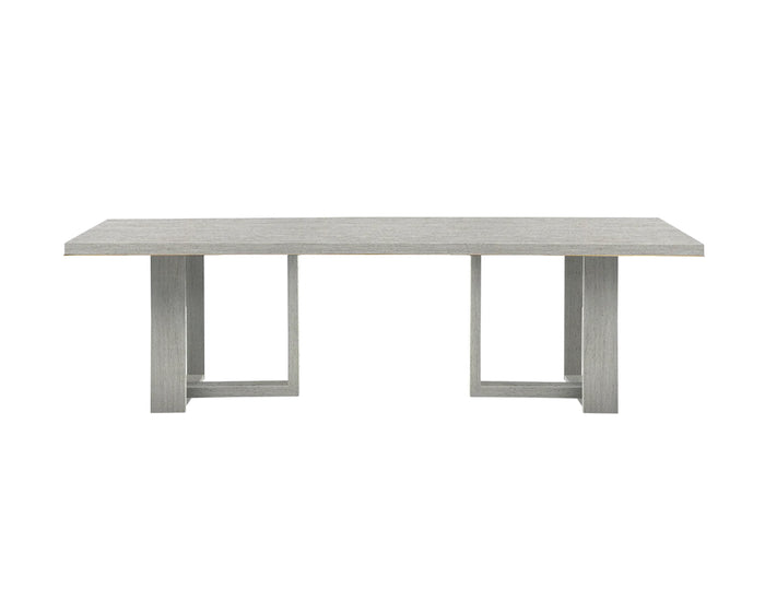 Riviera Grey 105" Dining Table - All Wood Base