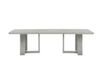 Riviera Grey 105" Dining Table - All Wood Base