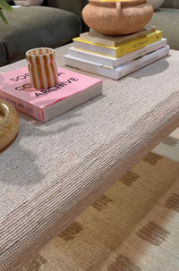 Vicky 68" Natural Woven Seagrass Console Table