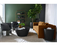 Kira 96" Cognac/Gold Sofa