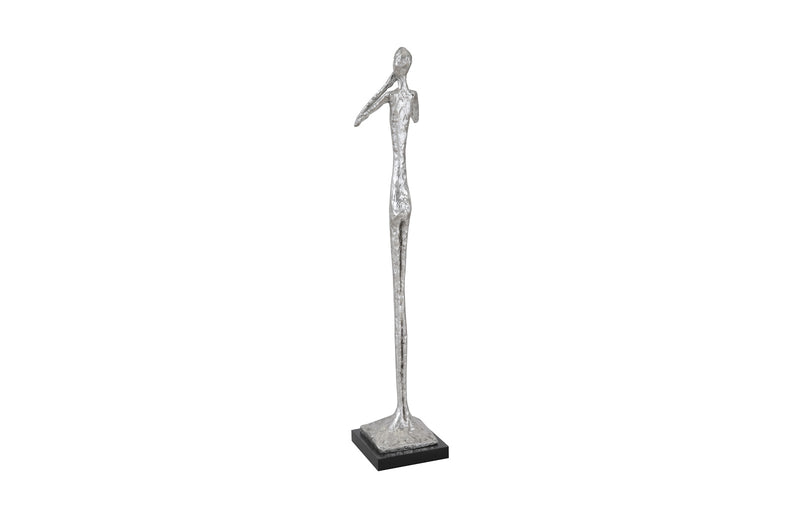 Speak No Evil Small Sculpture - Silver Leaf