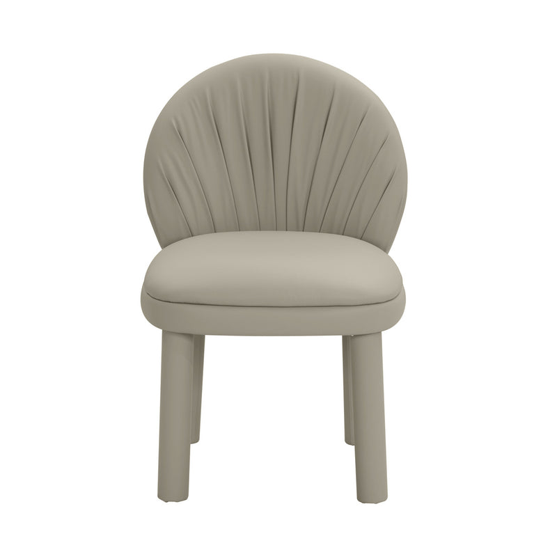 Bloom Grey Vegan Leather Dining Chair