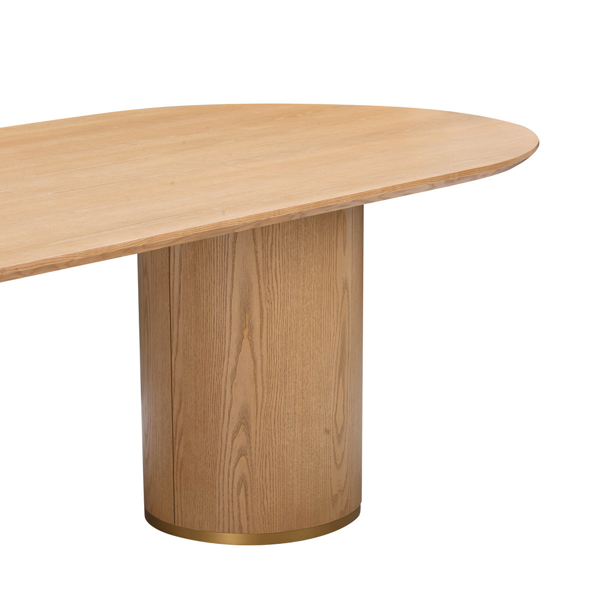 Bartolo Natural Ash Wood Oval Dining Table - Luxury Living Collection