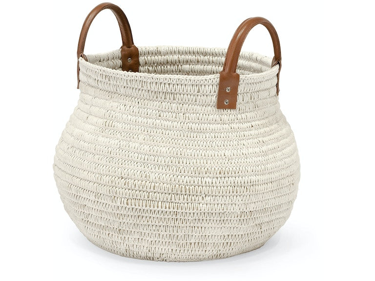 Cairo Basket White Small
