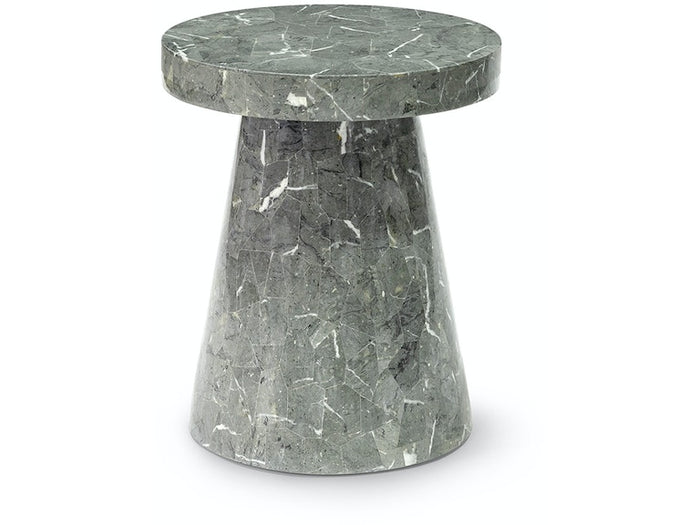 Foley Stone Outdoor Side Table - Short Grey