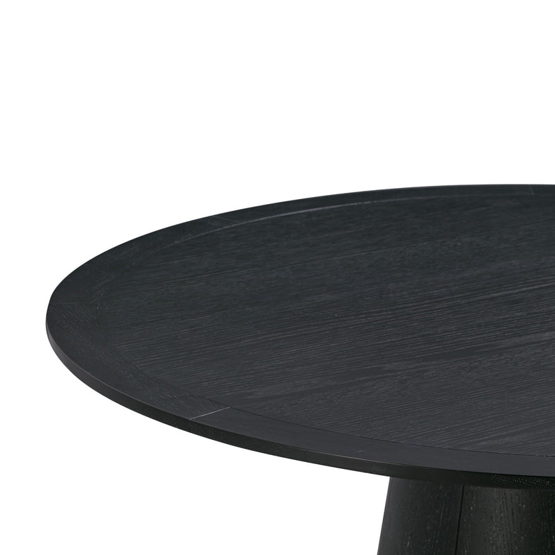 Sampa Black Oak Round Dining Table - Luxury Living Collection