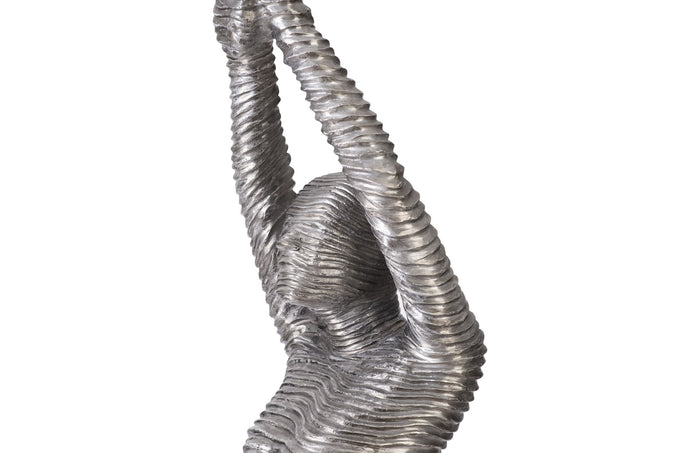 Standing Diver Sculpture Aluminum