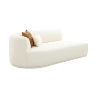 Pablo Cream Boucle Modular LAF Loveseat - Luxury Living Collection