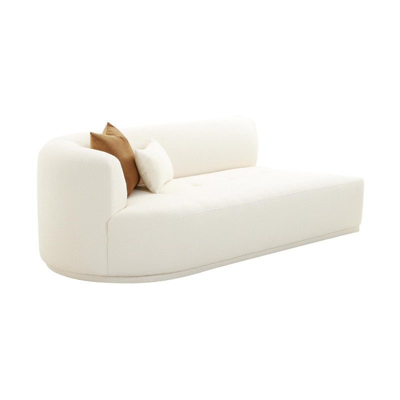 Pablo Cream Boucle Modular LAF Loveseat - Luxury Living Collection