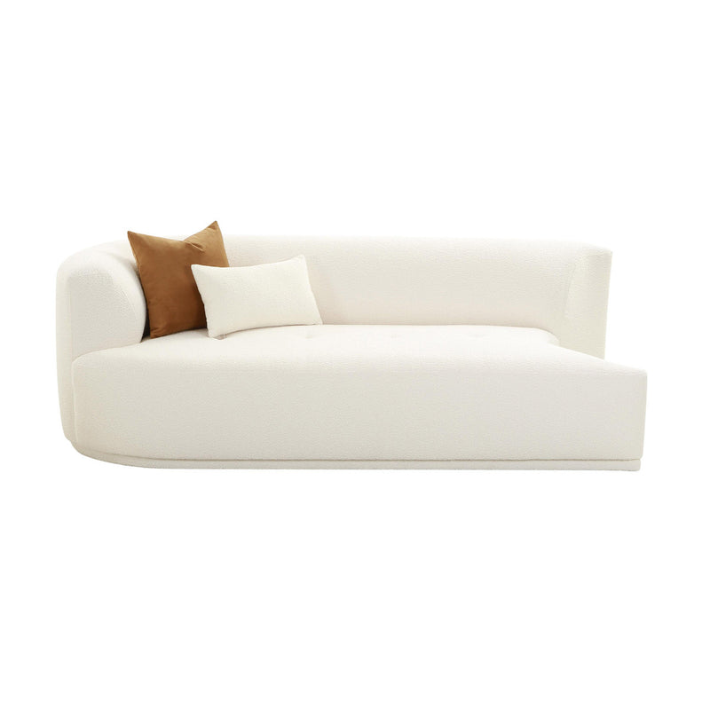 Pablo Cream Boucle Modular LAF Loveseat - Luxury Living Collection