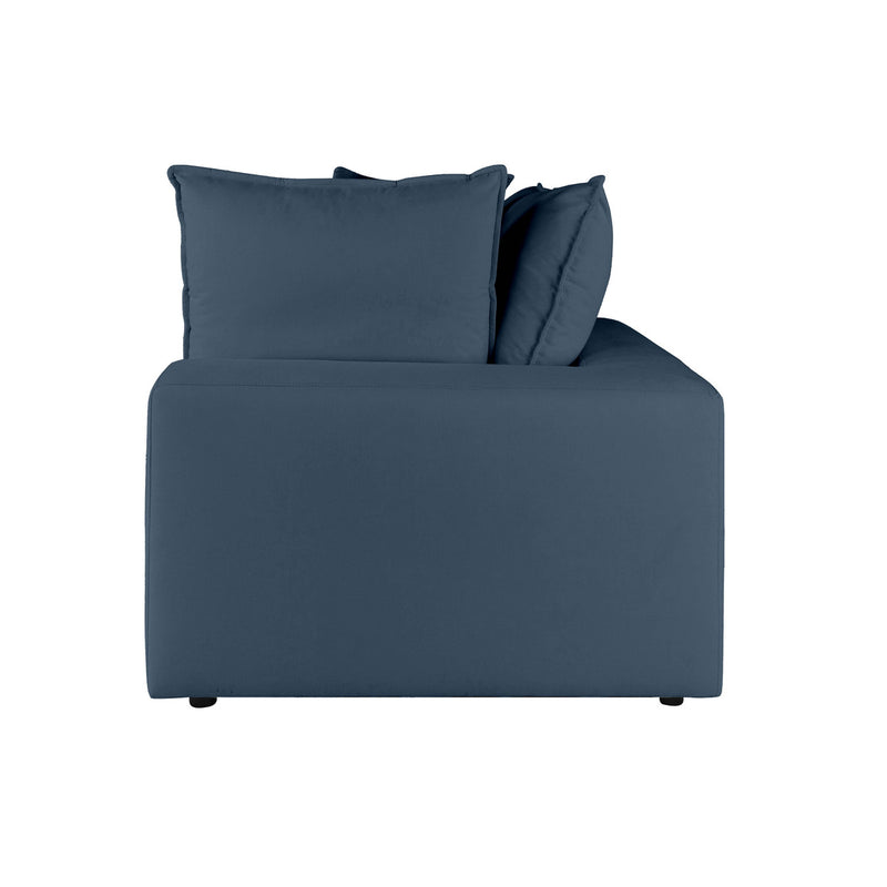 Carlie Navy Modular Corner Chair - Luxury Living Collection