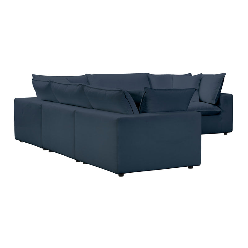 Carlie Navy Modular L-Sectional Sofa - Luxury Living Collection