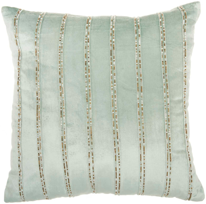 Lilou Light Green Throw Pillow - Elegance Collection