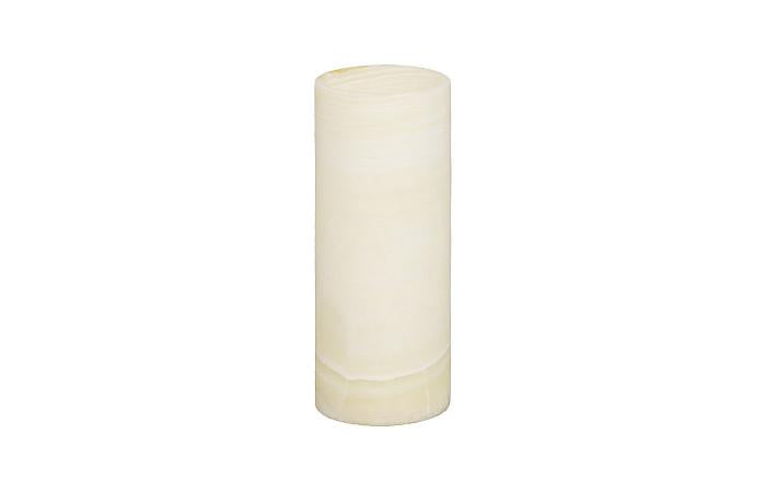 White Onyx Lamp Pedestal Cylindrical (3 Sizes Available)