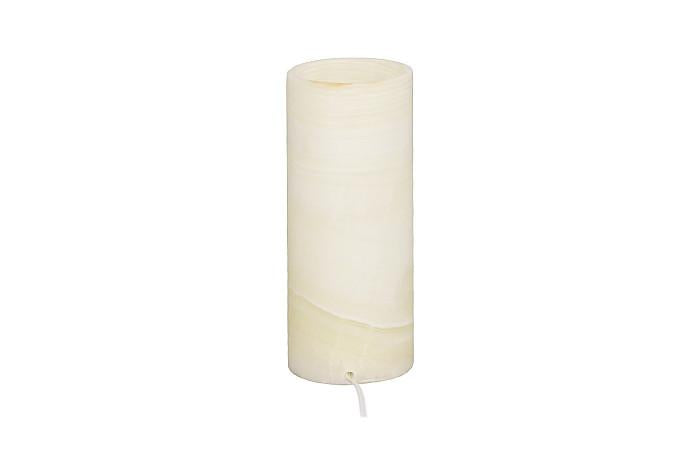 White Onyx Lamp Pedestal Cylindrical (3 Sizes Available)