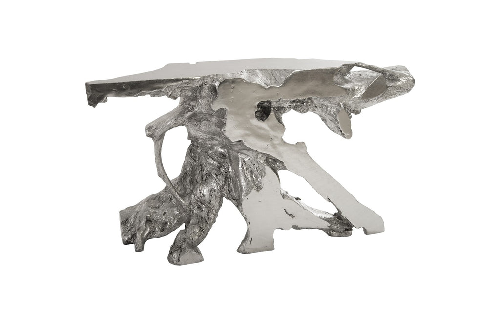 Wyn Exoda Silver Leaf Console Table