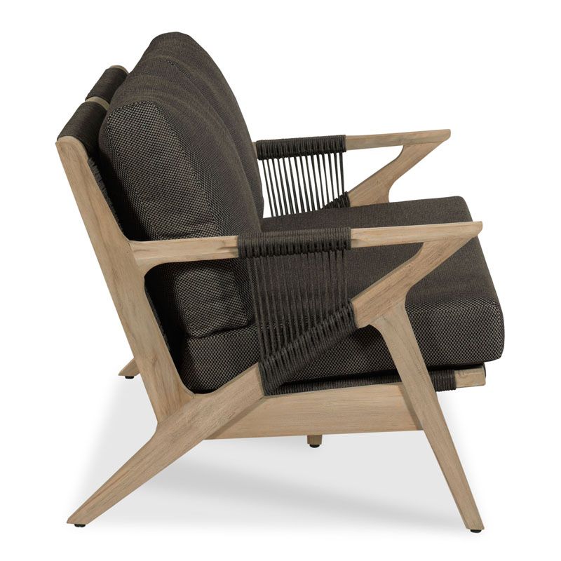 Lumiere 54" Outdoor Teak Loveseat
