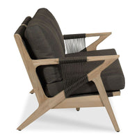Lumiere 54" Outdoor Teak Loveseat
