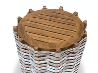 San Martin Outdoor Side Table - Taupe