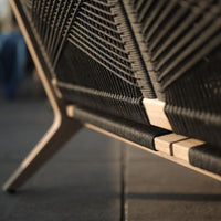 Lumiere 54" Outdoor Teak Loveseat