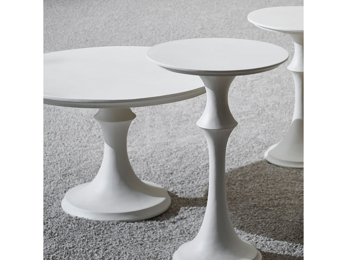 Spruce 48" White Outdoor Dining Table