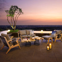 Lumiere 54" Outdoor Teak Loveseat