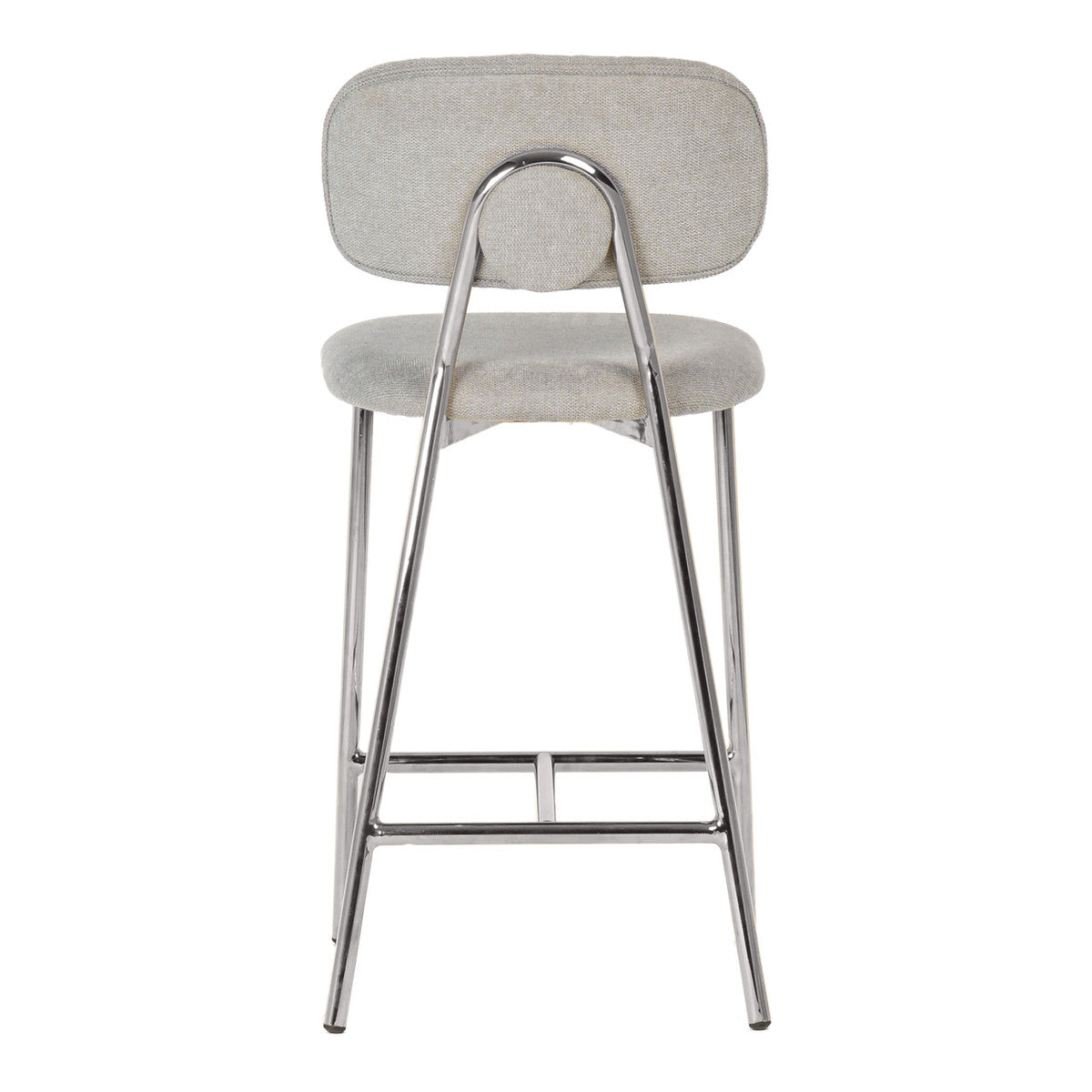 Joss Grey & Silver Counter Stool (Set of 2) - Luxury Living Collection