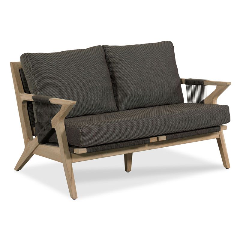 Lumiere 54" Outdoor Teak Loveseat