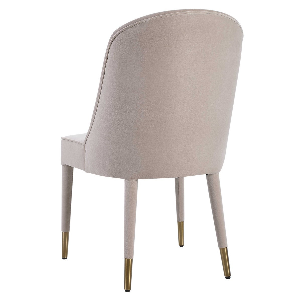 Alexa Champagne Velvet Chair (Set of 2)