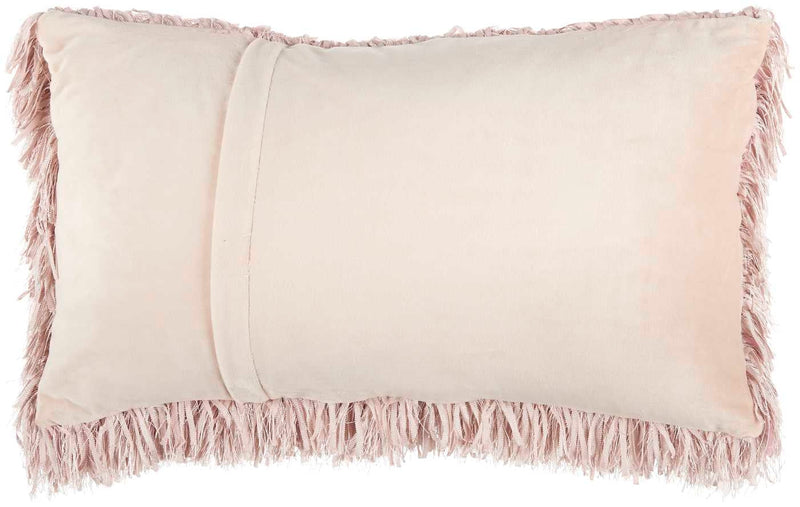 Nuria 14" x 24" Ivory Throw Pillow - Elegance Collection